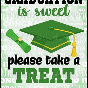 Class of 2026 Graduation Candy Bar Sign (Printable), Sweet treat table sign, Party decorations, Candy bar setup