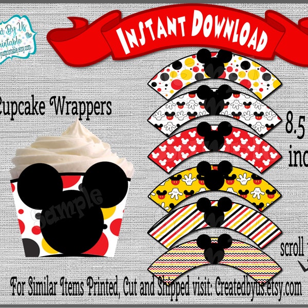 Mickey Mouse Cupcake - Etsy