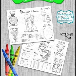 Kids wedding activity coloring placemat Wedding activities for kids Activity mat Wedding reception favor INSTANT DOWNLOAD  Digital and Print