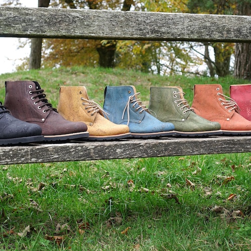 Eco-friendly Boots Cork Leather 