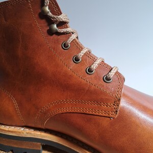 leather boots for men goodyear welted construction military stile sole, laces boots biker boots