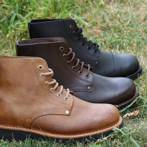 Vintage Leather Boots For Men