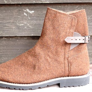 Burel "Biker" Motard Men Boots Goodyear Welted Construction - Handmade Man Boots size EU42 sale image 7