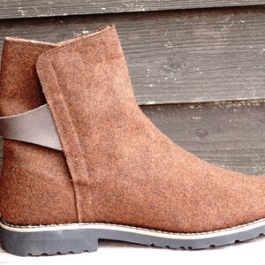 Burel "Biker" Motard Men Boots Goodyear Welted Construction - Handmade Man Boots size EU42 sale image 8