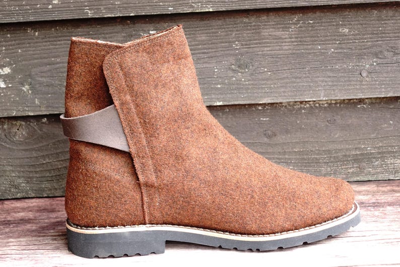 Burel "Biker" Motard Men Boots Goodyear Welted Construction - Handmade Man Boots size EU42 sale image 8