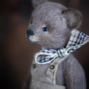 Handgefertigter Künstlerbär – Unikat-Teddybär – Kleiner Vintage-Bär – Sammlerstück
