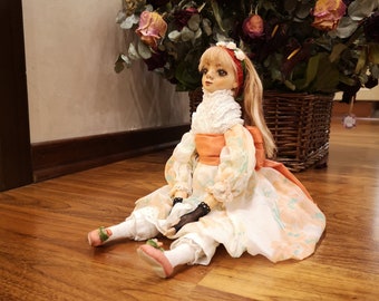 Art doll Decorative doll Fantasy doll Princess Doll for princess  Vintage-style doll Magic doll Doll with roses