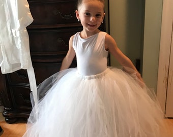 Flower Girl Tutu Tulle Skirt