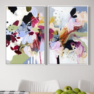 ABSTRACT PAINTING &quot;Zephyr&quot; 40 X 36 canvas Original Art by Chantal Proulx