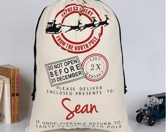 Santa Sacks | Personalized Santa Sacks | Christmas Santa Sacks | Custom Santa Sacks