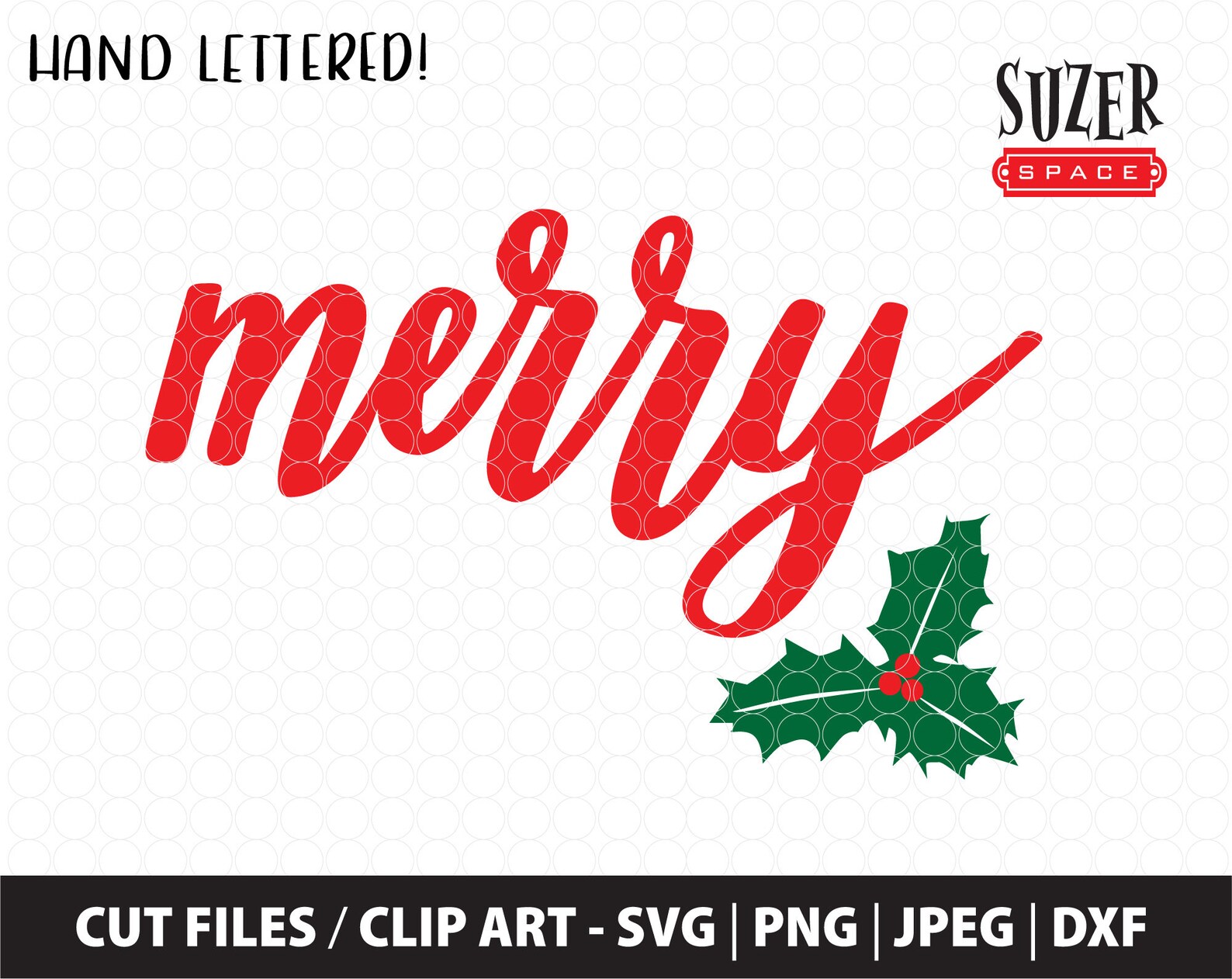 Merry SVG Merry Cut File Merry Design for Cricut Merry Cut - Etsy