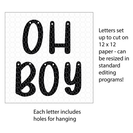 Download Oh Boy Svg Design Oh Boy Baby Banner It S A Boy Banner Etsy
