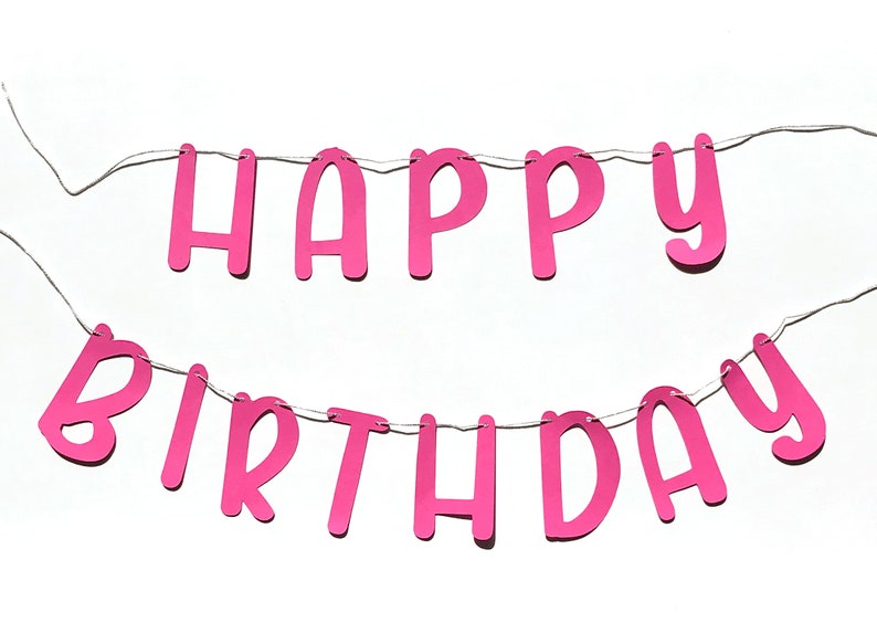 Download Happy Birthday Banner SVG Design Happy Birthday Garland | Etsy