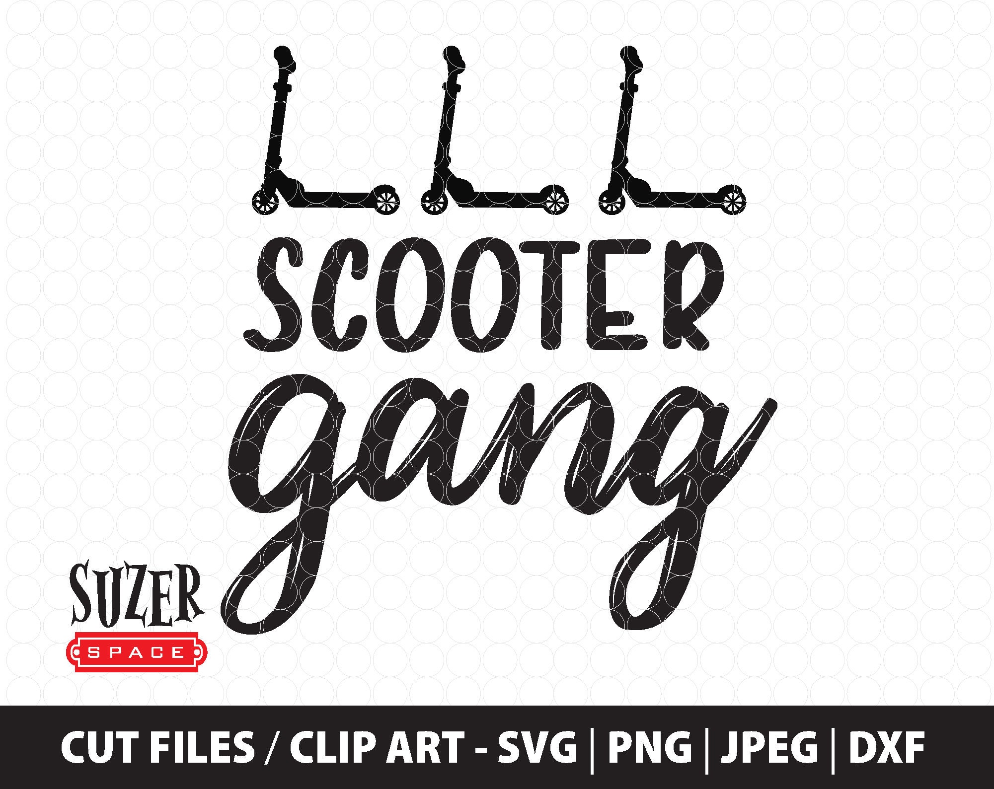 Scooter Gang SVG Design Scooter Gang Stencil Scooter Gang Etsy