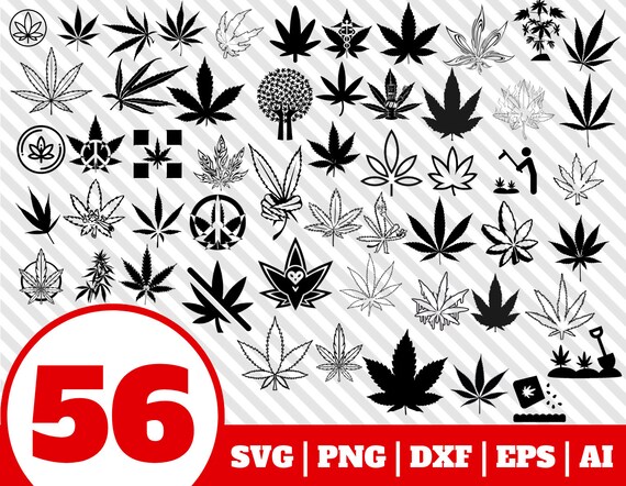 Download 56 WEED SVG BUNDLE weed clipart weed vector weed cricut | Etsy