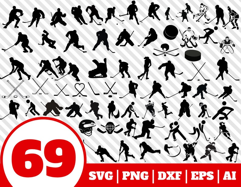Download 69 HOCKEY SVG BUNDLE hockey clipart hockey vector hockey | Etsy
