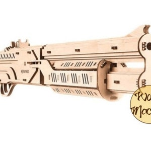 Holzspielzeug Lasercut Schrotflinte (Cdr - Dxf - Dwg - Svg -Pdf -RDWORKS)