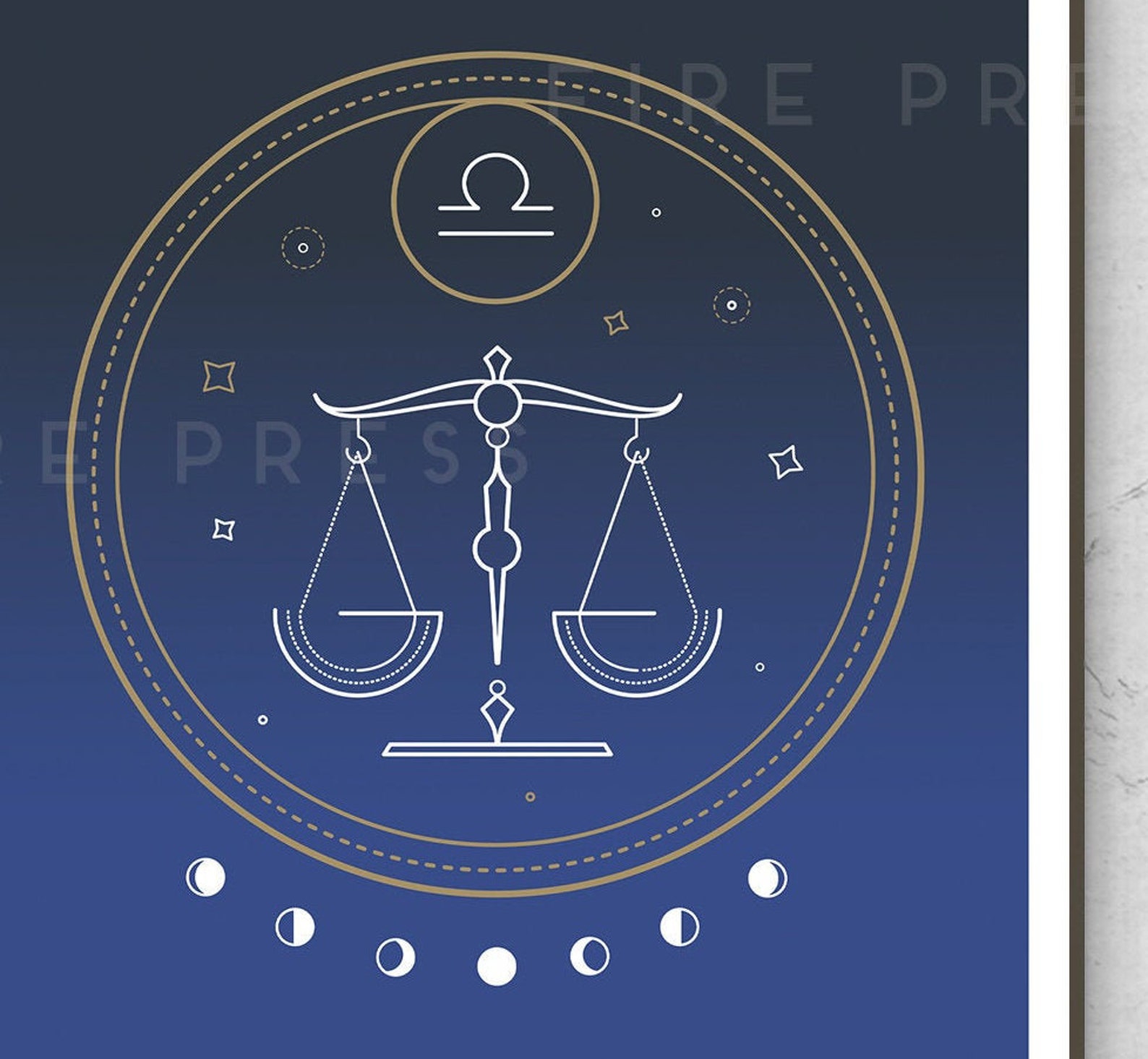 Libra Star Sign Poster / Print / Astrology Poster / / Etsy