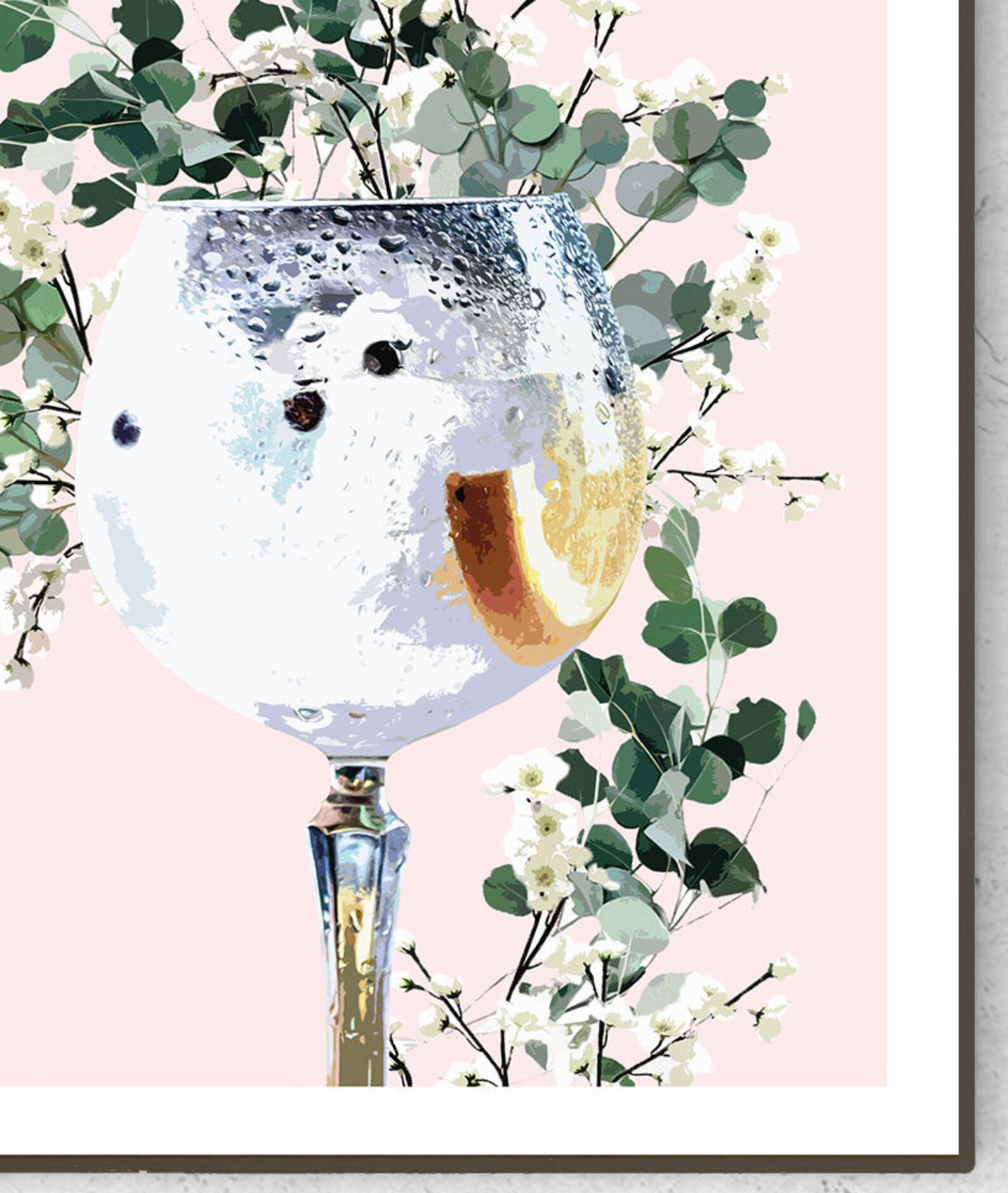 Gin and Tonic Poster / Print / Fashion Print / Gin Wall Art / Etsy