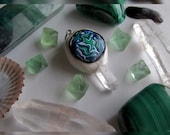 Quartz Crystal - Polymer Clay Pendant