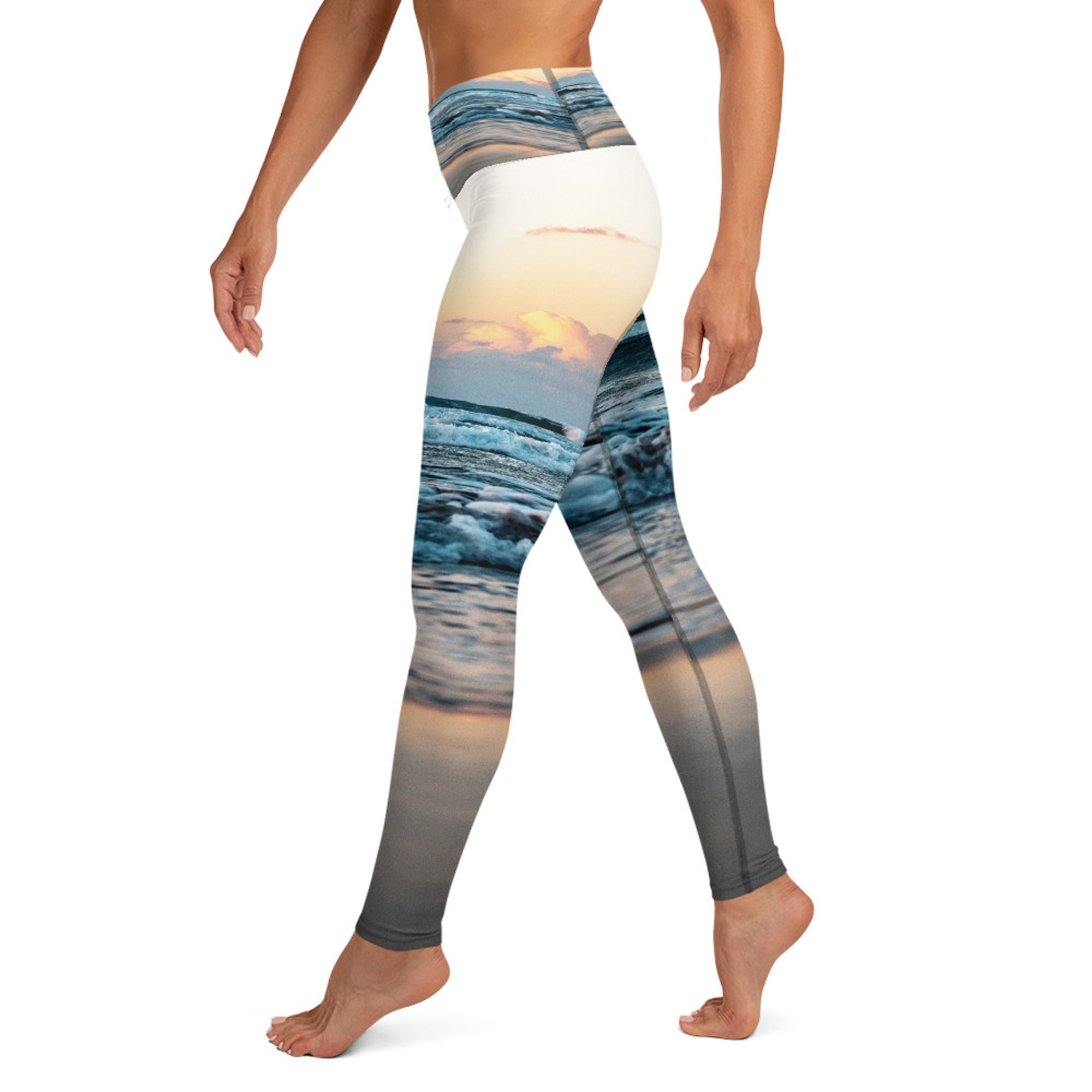 Yoga Leggings Womens Exercise Pants Stretch Fabric Activewear Etsy