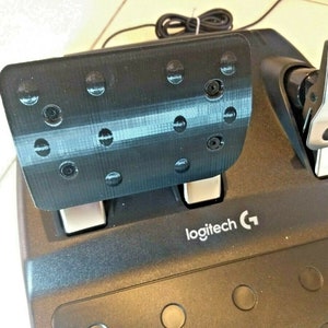 Logitech G25 G27 G29 G920 G923 Double Pedal Mod with bumps for Clutch + Brake - new 3d printed parts