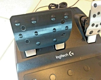 Logitech G25 G27 G29 G920 G923 Double Pedal Mod with bumps for Clutch + Brake - new 3d printed parts