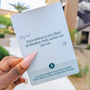 Affirmations- & Journalkarten - Therapiekarten - Erinnerungen an die psychische Gesundheit für Stressabbau, Selbstfürsorge, Selbstwertgefühl und Frieden