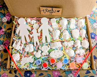 Zestaw do malowania dla dzieci inspirowany losowymi pudełkami z cukierkami Whoopsie - Pomaluj własne, stare pudełka z cukierkami Whoopsie - Prezenty - Malowanie - Zestaw aktywności