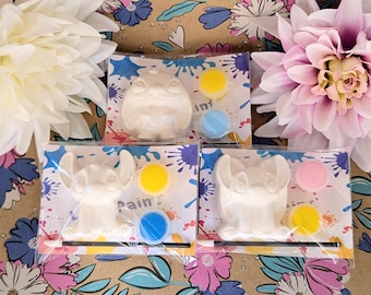 スティッチとエンジェルをモチーフにした子供向けペイントパーティーグッズ - 自分だけのスティッチをペイントできるパーティーパック - ペイントできるギフト。パーティーパック、パーティーグッズ