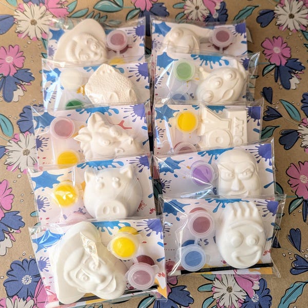 Toy story inspired kids paint party favour - Paint you own Toy Story party pack - birthday packs. Party pack party filler, party favor party
