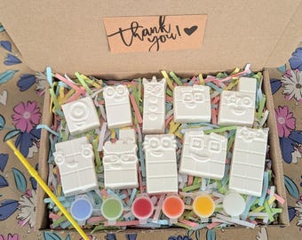 Zestaw do malowania dla dzieci inspirowany Numberblocks - Pomaluj swoje własne Zestaw Numberblocks - Prezenty - Malowanie - Gips modelarski - Zestaw aktywności - Malowanie