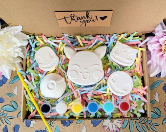 Zestaw do malowania dla dzieci inspirowany Pokemonami - Zestaw do malowania Pokemonów - Prezenty - Malowanie - Gips - Zestaw aktywności - Farba Pokemon