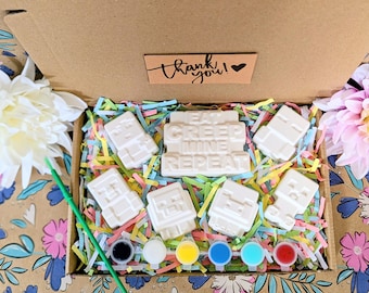 Zestaw do malowania dla dzieci inspirowany Minecraftem - Pomaluj swój własny zestaw Minecraft - Prezenty - Malowanie - Gips modelarski - Zestaw aktywności - Minecraft