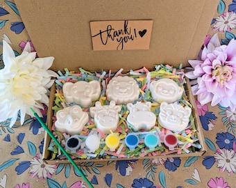 Zestaw do malowania dla dzieci „Zwierzęta w uroczym, dzikim safari” – zestaw do malowania własnych zwierząt safari – prezenty – malowanie – urocze farby w kształcie zwierząt – dzikie zwierzęta