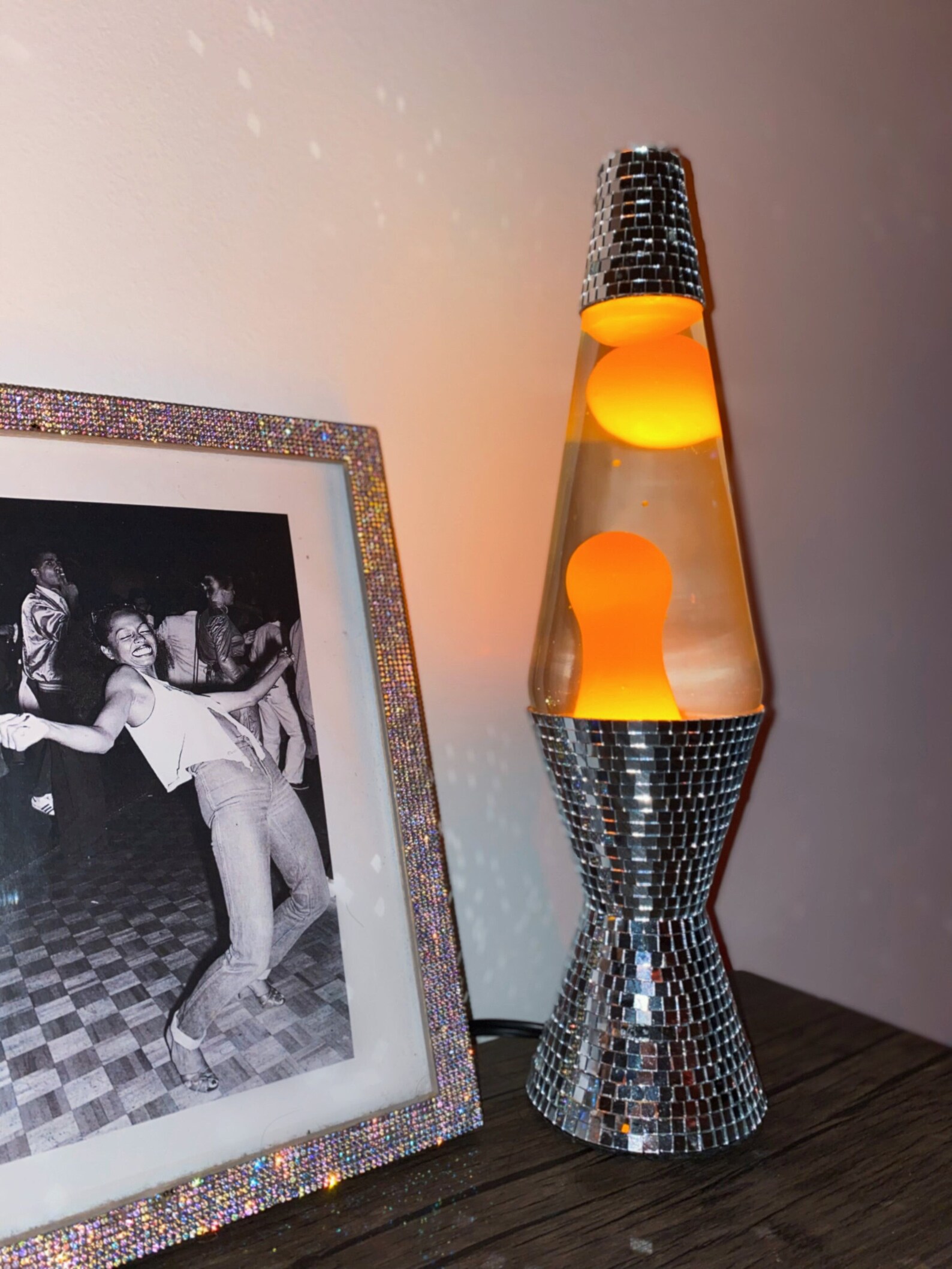 Disco Ball Lava Lamp Retro Home Decor Disco Ball Decor Etsy