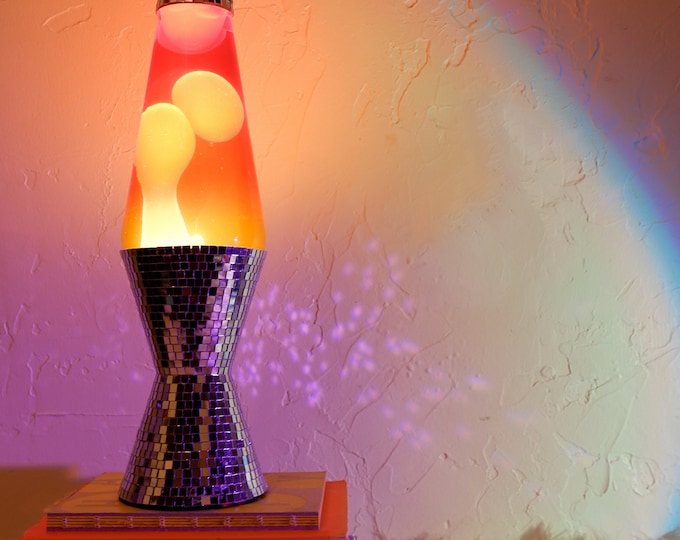 Disco Ball Lava Lamp Retro Home Decor Disco Ball Decor Etsy