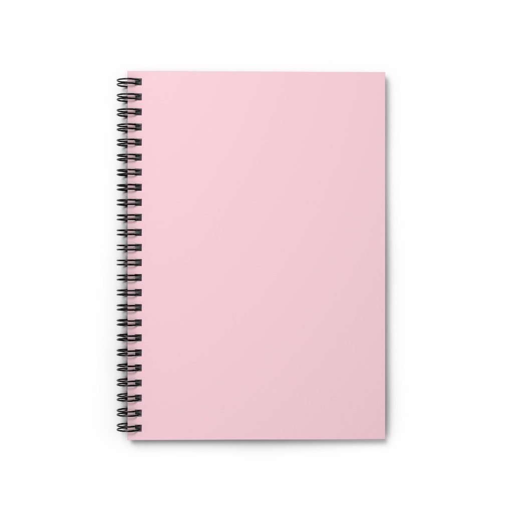 Baby Pink Coquette Lined Notebook: Rose Baby Pink Feminine Coquette Ribbon  Bow lined Journal