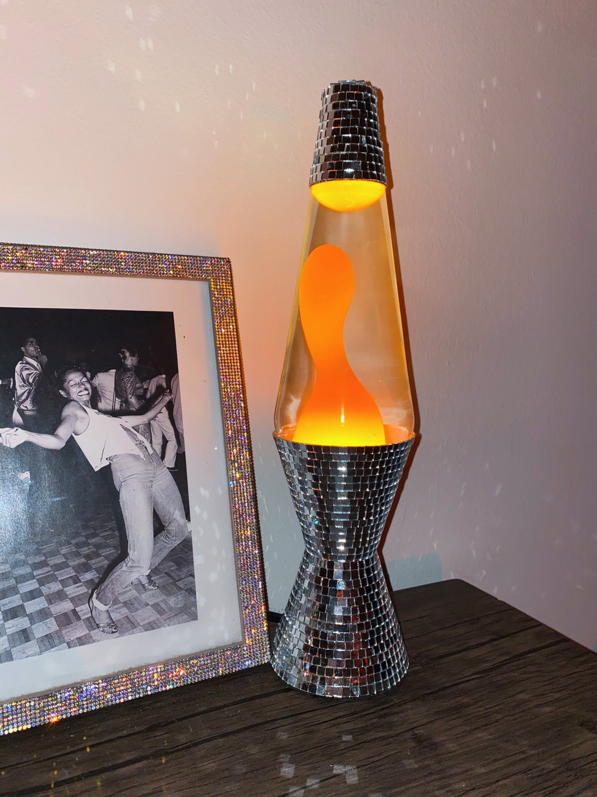 Disco Ball Lava Lamp Retro Home Decor Disco Ball Decor Etsy