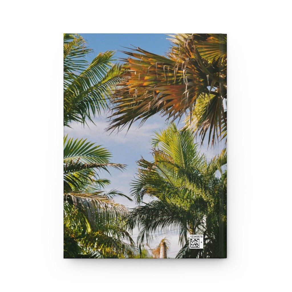 Palm Tree Spiral Notebook  Tropical Gratitude Journal Planner   