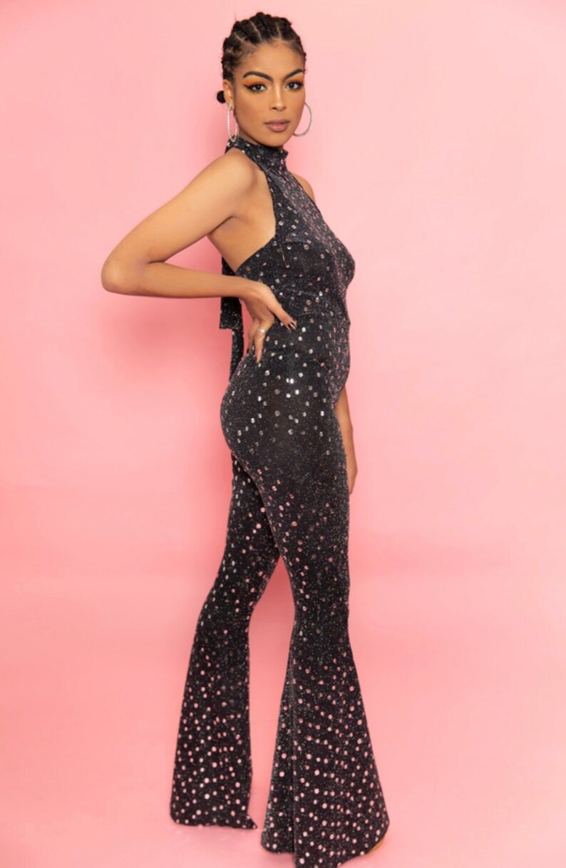 Cher Disco Sequin Jumpsuit Etsy UK