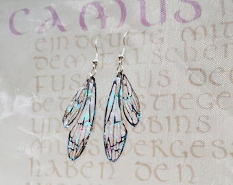 Earrings Fairy Wings "Ice Crystal"