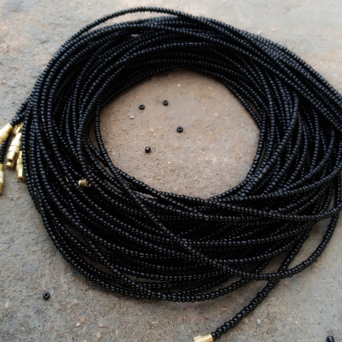 Exotic Black Color Waist Beads African Waist Beads Belly | Etsy