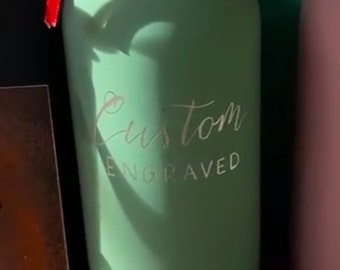 Custom Engraved Water Bottles - Personalized Stainless Steel Hydration in Various Sizes - Unique Gift for Fitness, Sports, and Everyday Use