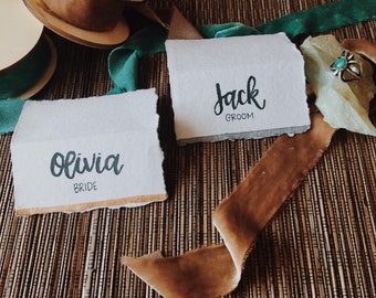 Place Cards | Hand Written Place Cards | Wedding Place Cards | Dinner Place Cards | Escort Cards | Calligraphy Escort Cards | Stationery