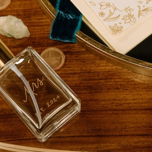 Custom Engraved Fragrance Bottle, Bridal Gift, Wedding Gift, Groomsmen, Wedding Keepsake, Wedding Gift, Engraved Perfume, Personalized