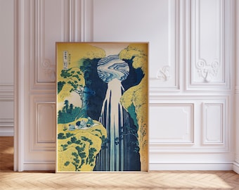 Hokusai Amida Falls Giclée Print: Japanese Woodblock Art