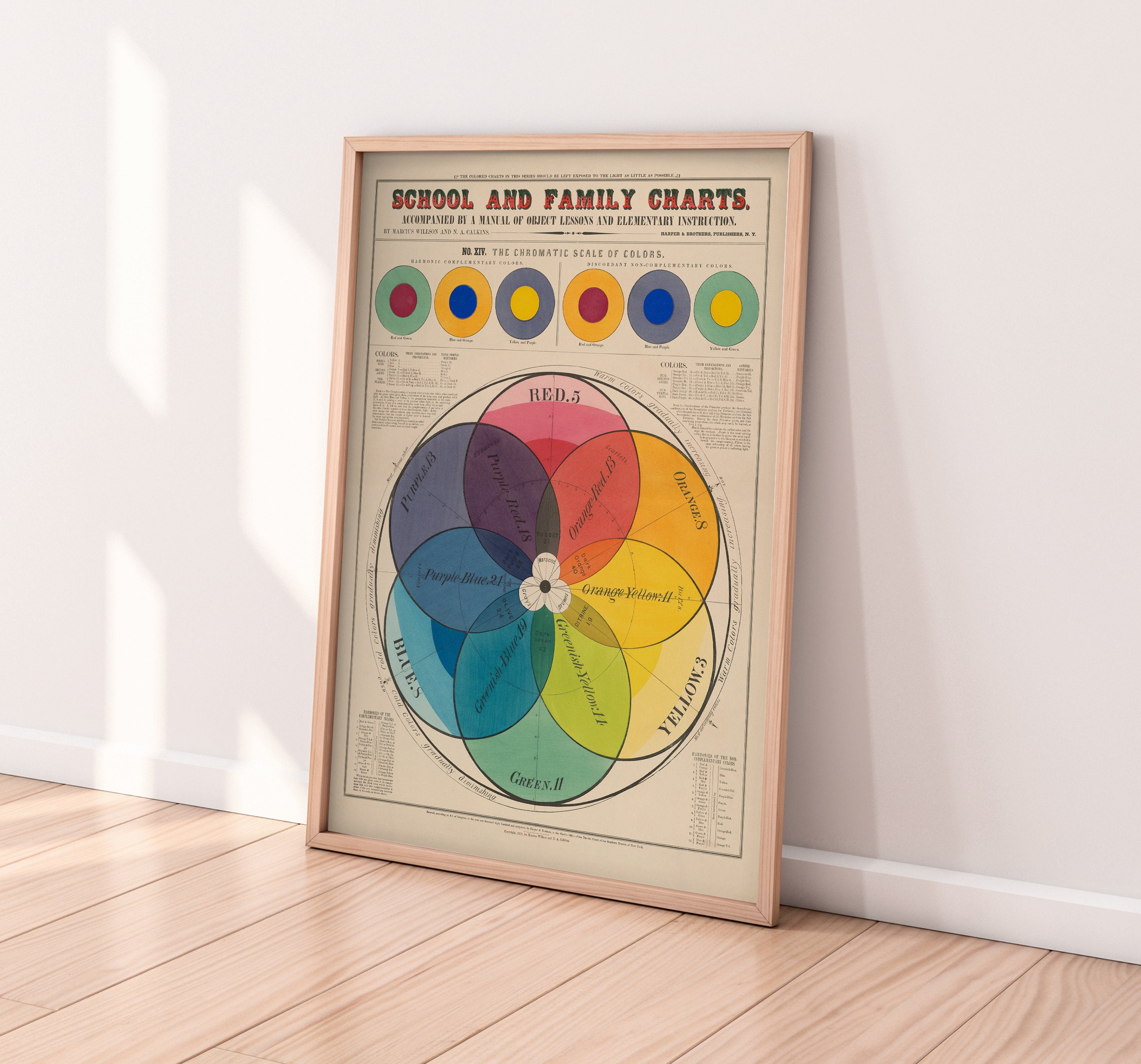 Vintage Educational Poster School & Family Charts No XIV. Etsy UK