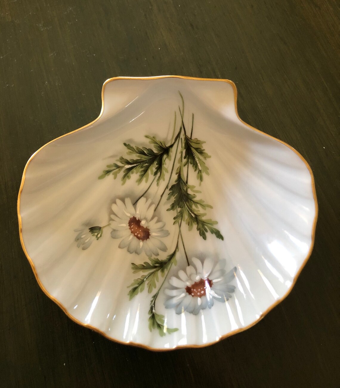 Chamart Limoges France Shell Dish Trinket Dish Etsy