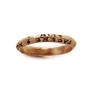 Latin Posie Ring Latin Quote “She flies with her own wings. To do is to dare” Birthday gift/Graduation gift for her, Latin Ring, Rustic Ring